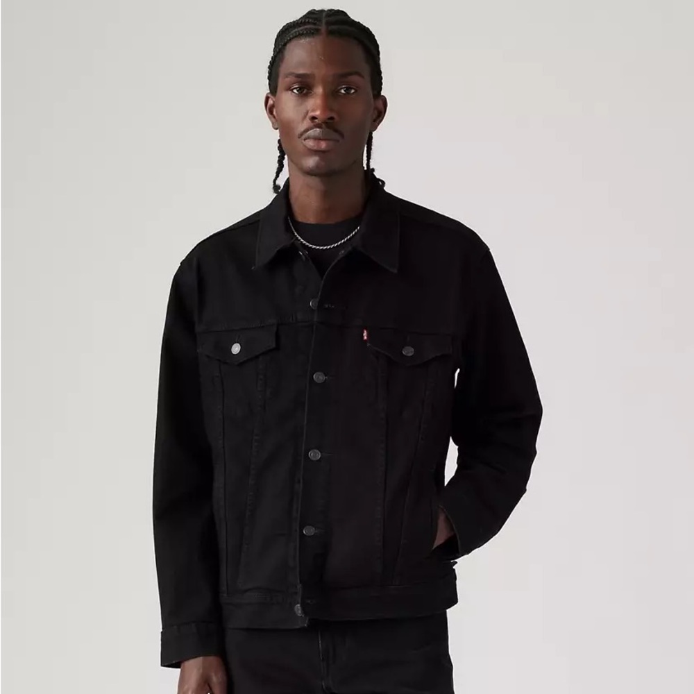 Levi's Black Denim Trucker Jacket size S